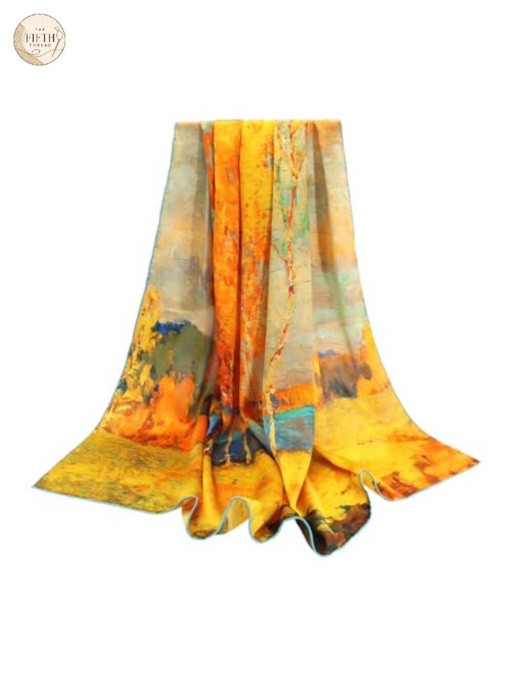 100% Mulberry Silk Scarf 43" Large Square Shawl Hair Wrap Women Gift